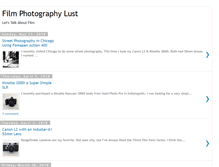 Tablet Screenshot of filmphotographylust.com